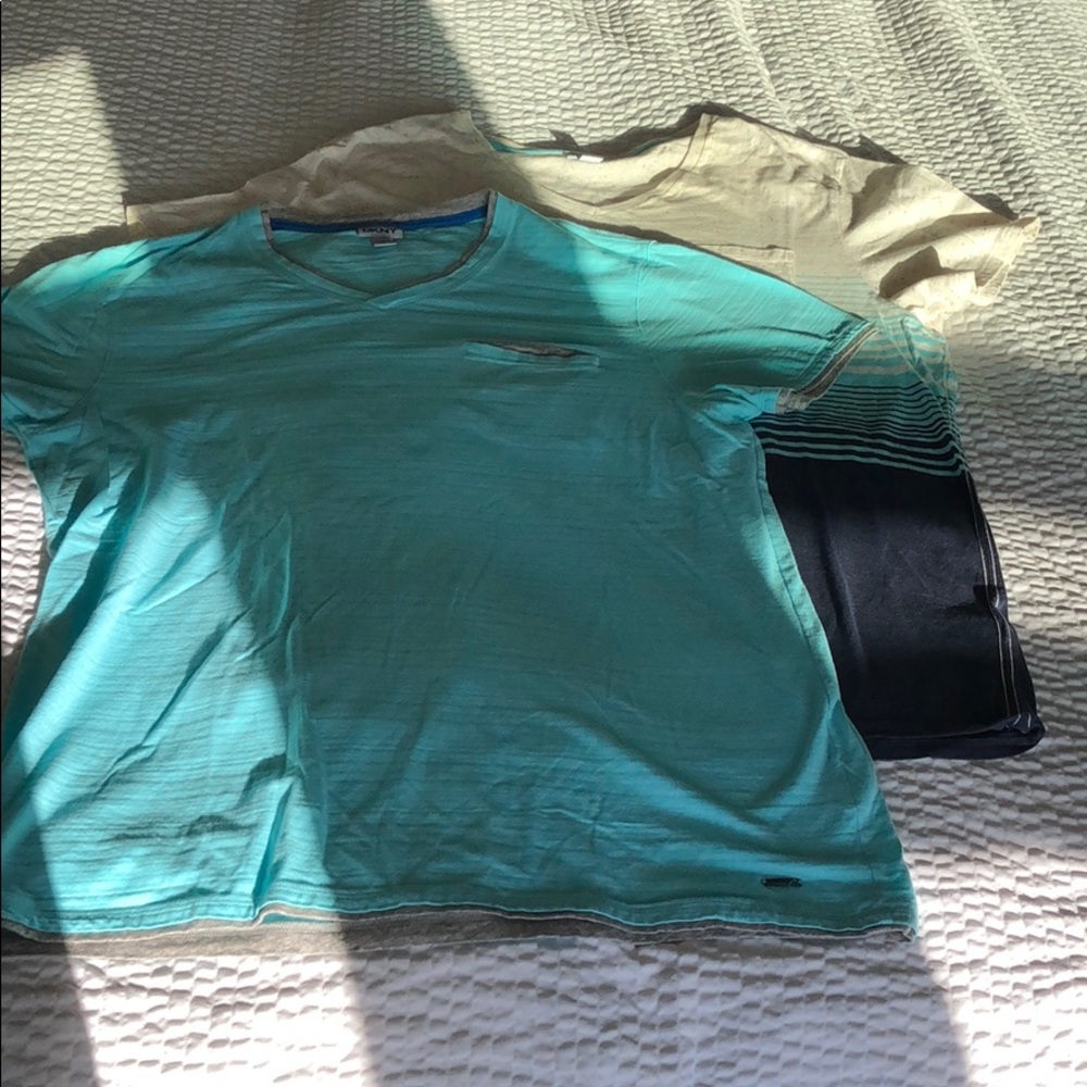 Two DNKY shirts